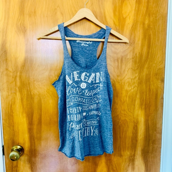 Vegan Tank Top by Meaningful Paws - Picture 1 of 4